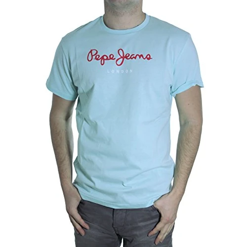 Zeitlich begrenztes Angebot: Pepe Jeans Herren T-Shirt PM500465 Ego V, Gr. X-Small, grün (Dark Aqua) von 49.27 € auf 11.02 € (77.64% Rabatt)
