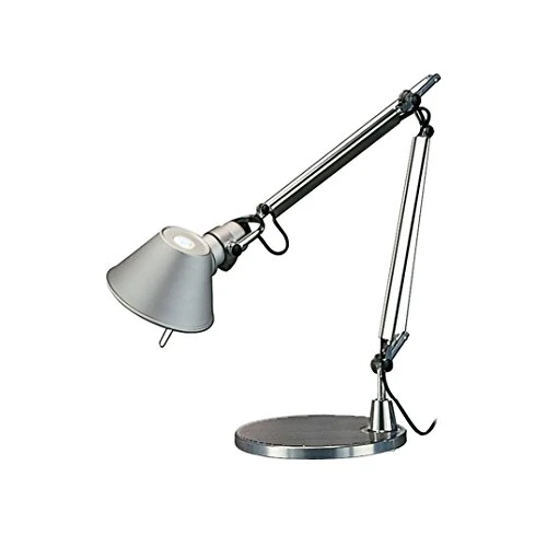 Artemide Tolomeo Micro Table Lamp with Base Length 45 Height 37 Maximum 73 cm, Aluminium, Aluminium, L 45 H 37 - max 73 cm, E14