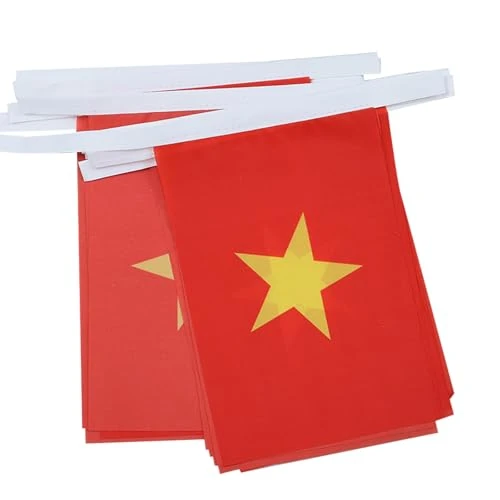 Limited-time offer: AZ FLAG Vietnam 6 meters BUNTING Flag 20 flags 9'' x 6'' - Vietnamese STRING flags 15 x 21 cm from $16.99 to $16.99 (save 0.00%)