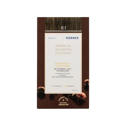Begrenztes Angebot: KORRES Argan Oil Colorant – ammoniakfreie Haarfarbe mit Bio-Arganöl Dunkelblond Asch 6.1 – 100% Grauhaarabdeckung & vegan für ein langanhaltendes Farbergebnis von 12.00 EUR auf 12.00 EUR (Rabatt 0%)
