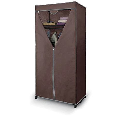 Limited-time offer: Domopak Living Non-Woven Fabric Wardrobe with Shelf, Plain Brown from 57.94 GBP to 57.94 GBP (save 0%)