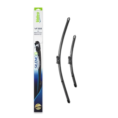 Limited-time offer: Valeo Silencio Kit of 2 Wiper Blades VF388 - Front - 650 mm / 450 mm from 29.67 £ to 29.67 £ (save 0.00%)