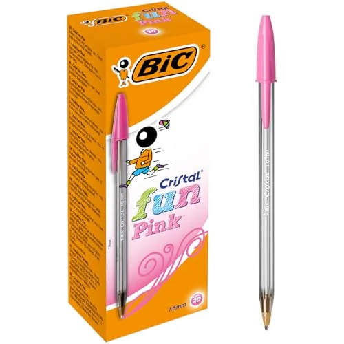 Oferta limitowana: Bic Cristal Fun długopisy, różowe, 20 sztuk z 24.99 zł na 24.99 zł (oszczędź 0.00%)
