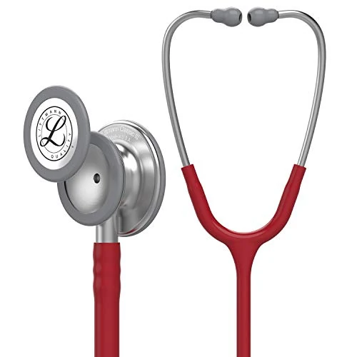 Offerta a tempo: Littmann Classic III Stetoscopio Professionale, 5627, Tubo Bordeaux - 33% da 155.82 € a 104.38 €