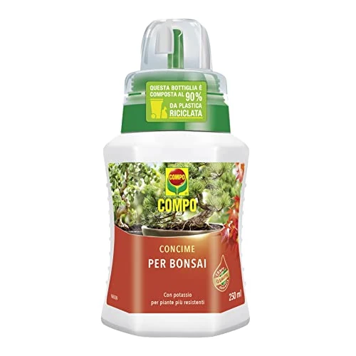 COMPO Concime Liquido per Bonsai, Per bonsai da interno e da esterno, Con tappo graduato, 250 ml