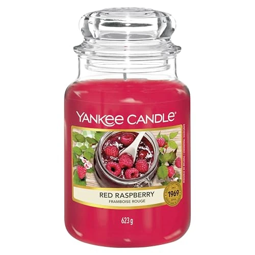 Limitiertes Angebot: Yankee Candle Duftkerze im Glas (groß) | Red Raspberry | Brenndauer bis zu 150 Stunden | Perfekte Geschenke für Frauen von 34.90 EUR auf 19.99 EUR (Spare 43%)