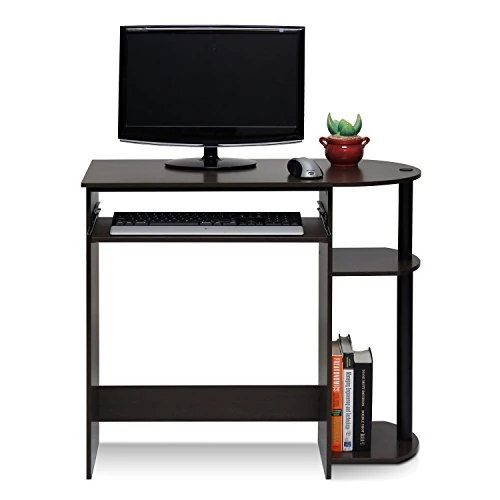 Offerta a tempo: Furinno Scrivanie per Computer, Dark Brown - 53% da 62.99 € a 29.74 €