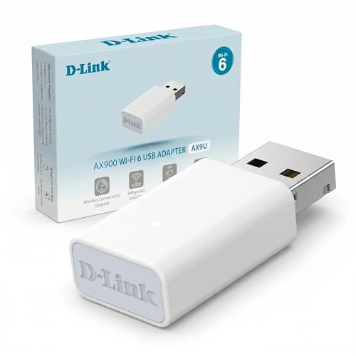 Offerta a tempo: D-Link AX9U AX900 Chiavetta Wi-Fi 6 per PC, Adattatore USB, MU-MIMO, Wireless Dual Band, BT 5.3i, WPA3, USB 2.0, Compatibile con Windows 11/10 - 50% da 15.99 € a 8.00 €
