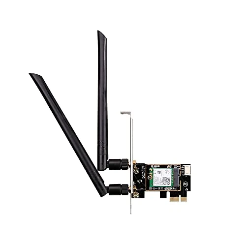 Offre limitée : D-Link DWA-X582 Carte PCIe WiFi 6 AX3000 avec Bluetooth 5.0, MU-MIMO, bibande, antennes détachables à Gain élevé, WPA3, avec Support de Profil Bas, Compatible avec Windows de 54.00 EUR à 49.68 EUR (remise 8%)