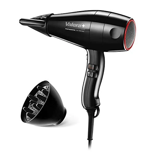 Oferta limitada: Valera, Swiss Silent Jet Light 7500, Secador de Pelo Profesional, Silencioso y Ligero, Potente Motor PM Pro, 3 Niveles de Temperatura, Ionizador, Cable Flexible Antienredos, Difusor, 2000W, Swiss Made de 109.90 EUR a 51.43 EUR (ahorro 53%)