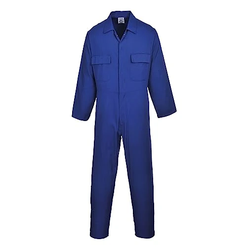 Limited offer: Portwest S999 Men's Euro Workwear Polycotton Coverall Boiler Suit Overall Royal Blue, Large from 34.22 USD to 28.96 USD (save 15%)