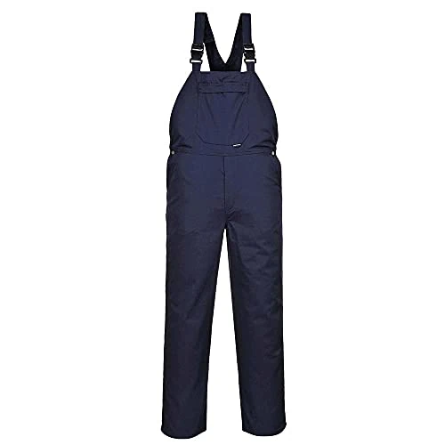 Portwest C875NARM Salopette Burnley con bretelle, Blu Navy, Medium