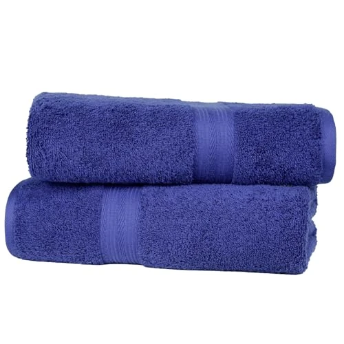 Offerta a tempo: Amazon Basics Set Asciugamani Bagno Spugna 100% Cotone Telo Doccia 70x140 cm, Blu Reale, Confezione 2 Pezzi - 35% da 16.72 € a 10.87 €