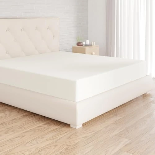 Offerta a tempo: Amazon Basics Lenzuolo con angoli Matrimoniale, 180 x 200 x 30 cm, in 100% Microfibra con altezza da 30cm, Crema - 39% da 12.56 € a 7.71 €