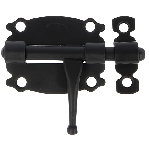 Offre limitée : Amig - Goupille Décorative en Acier | Verrou à Plaque Sécurisé | Pour Portes et Meubles | Installation Facile | Charnière Décoratif | Arrêt de Volet Battant, Noir, 40 mm, Acier allié de 5.99 € à 5.99 € (0.00% de remise)
