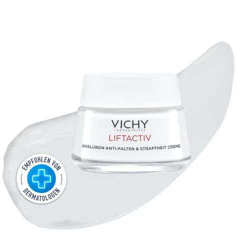 Vichy Liftactiv Supreme, Crema Giorno Antietà, Per Pelli Secche, Pelle Rassodata e Rimpolpata con Effetto Lifting, Arricchita con Acqua Termale di Vichy, 50 ml