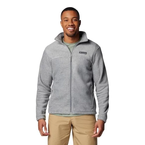 Columbia Steens Mountain Full Zip 2.0 Fleecejack heren, Lichtgrijs (Light Grey Heather), 5X