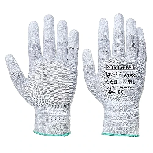Oferta limitada: Portwest A198 Guante de Seguridad Antiestático con Puntas de PU Gris, XL de 8.29 € a 8.00 € (ahorro 3%)