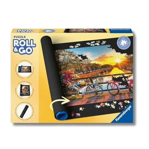 Offre limitée : Ravensburger Tapis Puzzle roulable – Rangement et Transport Puzzle Jusqu’à 1500 pièces – Tapis antiglisse avec Tube et élastiques – Accessoire Puzzle de 16.90 € à 14.98 € (11% de remise)