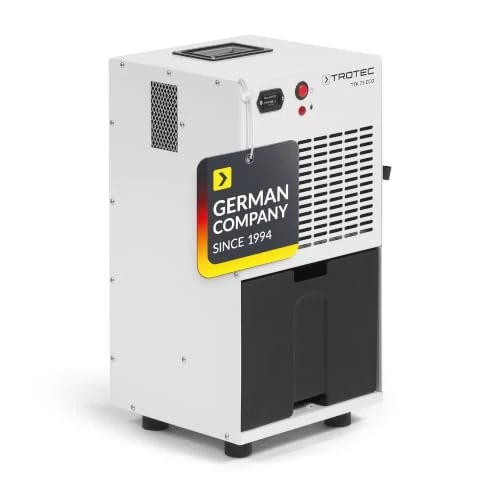 Offerta a tempo: TROTEC TTK 75 ECO deumidificatore da cantiere, 21 l/24 h | Per ambienti fino a 45 m²/110 m³, serbatoio 4 l, contaore e sbrinamento a gas caldo per basse temperature - 0.00% da 355.99 € a 355.99 €