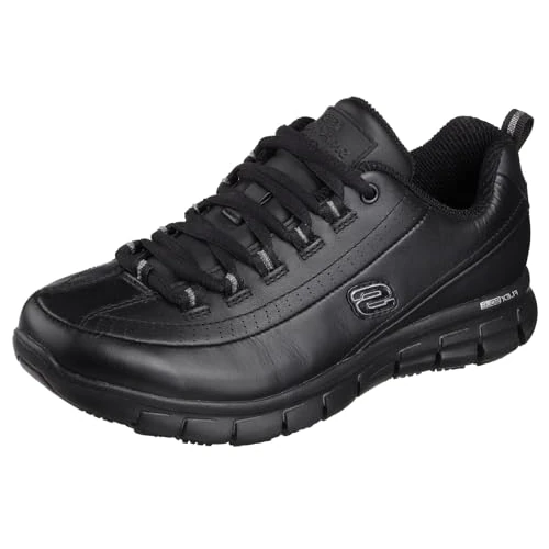 Offerta a tempo: Skechers for Work Women's Sure Track Trickel Slip Resistant Work Shoe, Black, 5 XW US, Nero, 35 EU - 0.00% da 50.16 € a 50.16 €