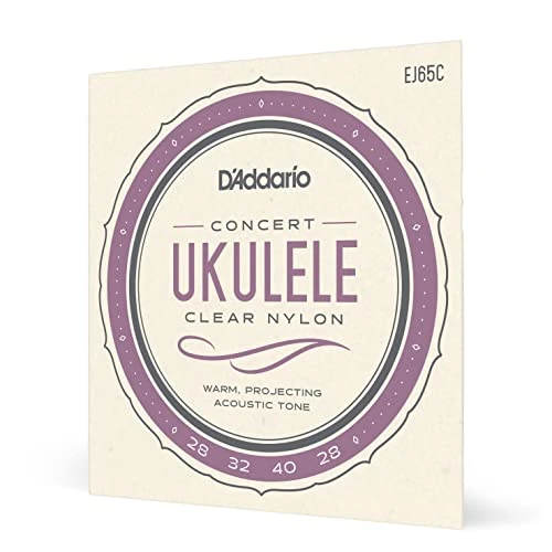 Offerta a tempo: D'Addario Corde per Ukulele Clear Nylon Concert EJ65C, Set 4 Corde - 7% da 8.80 € a 8.21 €