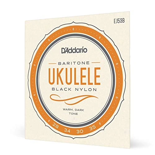 Limited-time offer: D'Addario Ukulele Strings Black Nylon Baritone EJ53B, 4-String Set from 12.39 £ to 12.39 £ (save 0.00%)