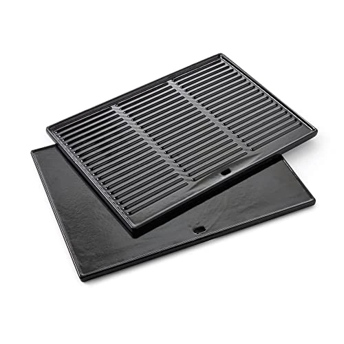 Offre limitée : Barbecook plaque de cuisson barbecue universelle en fonte émaillée, accessoire plancha, noir, 43x35cm de 89.95 € à 86.86 € (3% de remise)