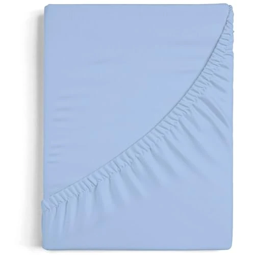 Tijdelijke aanbieding: Burrito Blanco Hoeslaken A8 | Bedlaken 100% katoen | Hoeslaken 180 x 190/200 cm | Kleur Blauw van 21.92 € naar 21.92 € (0.00% korting)