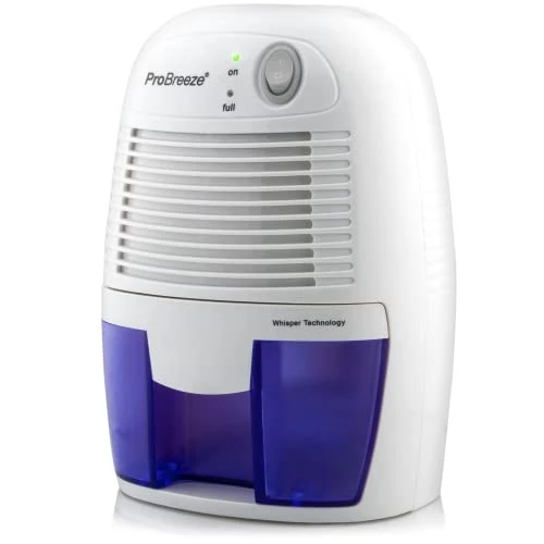 Oferta limitada: Pro Breeze Mini Deshumidificador 500ml Eléctrico con Tecnología Peltier, Silencioso, Apagado automático, Portátil con Depósito Extraíble. Absorbe la Humedad de Habitaciones y Baños Pequeños de 35.99 EUR a 32.29 EUR (ahorro 10%)