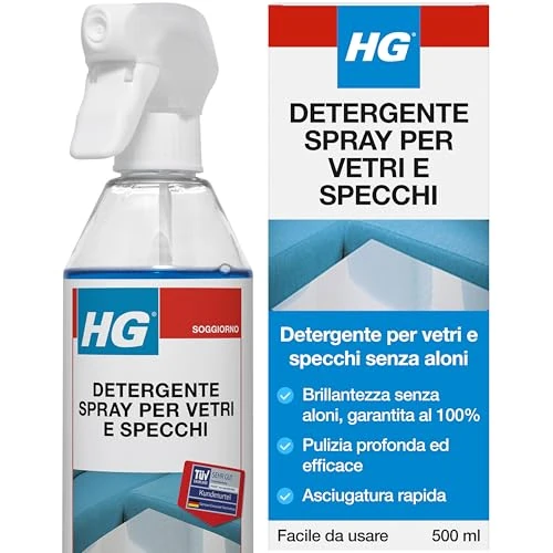 Limited-time offer: HG Glass Window Mirror Cleaner Spray Effectively Removes Grease and Dirt 500ml (142050106) from 8.94 £ to 8.94 £ (save 0.00%)