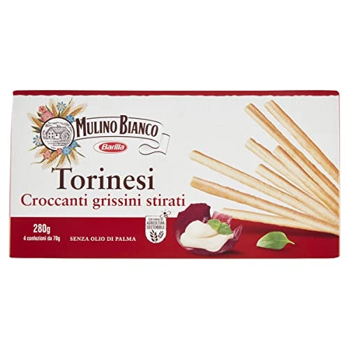 Mulino Bianco Grissini Torinesi Croccanti, Snack Salato per La Merenda, 280g
