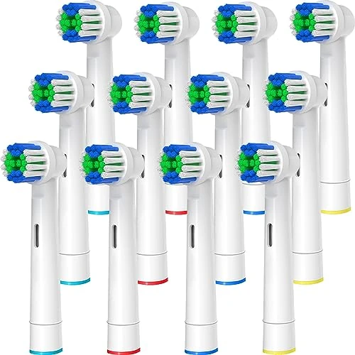Limited offer: Replacement Toothbrush Heads Compatible with Oral B Braun, 12 Pcs Professional Electric Toothbrush Brush Heads Compatible with Oral B Replacement Heads Refill 7000/Pro 1000/9600/500/3000 from 12.04 EUR to 9.99 EUR (save 17%)