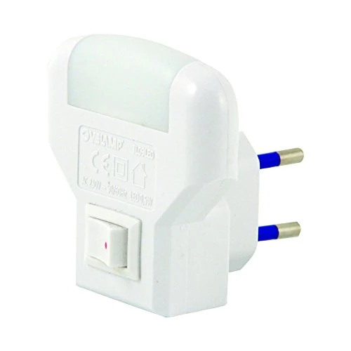 Offerta a tempo: VELAMP Notturna 2 LED, con Interruttore ON/off. Luce soffusa, Bianco, 14 x 10 x 6 cm - 39% da 8.00 € a 4.90 €