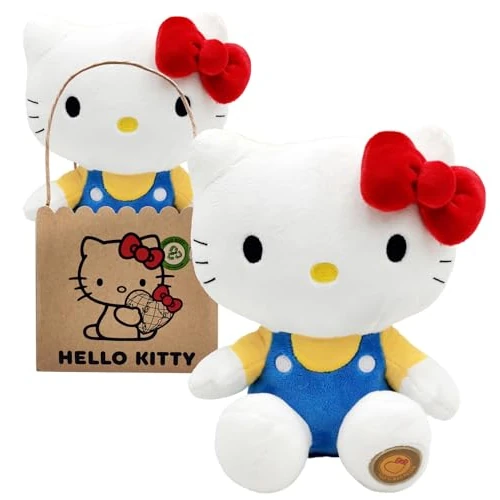 Offre limitee: Joy Toy Hello Kitty Classic Eco Plush 24 cm dans Une Pochette en Carton réutilisable - La Peluche est composée à 100% de matériaux recyclés à partir de Bouteilles en Pet de 22.97 EUR a 22.22 EUR (economie 3%)