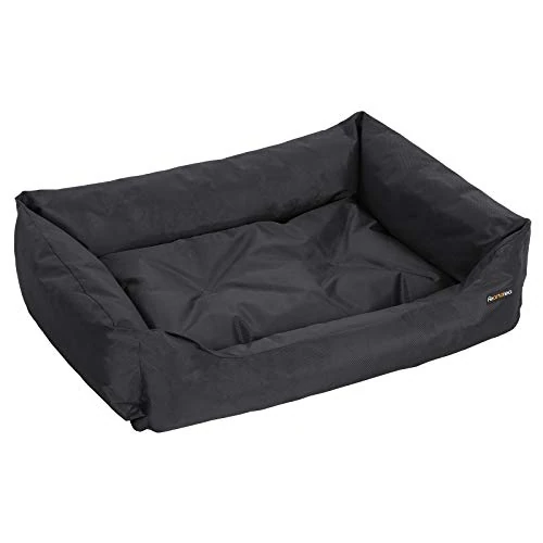 Limited offer: FEANDREA Dog Bed, XXL Dog Basket, Comfortable Dog Sofa, Cosy Pet Bed in Bedroom, Living Room and Hallway, Easy to Clean, Non-Skip, 100 x 70 x 28 cm, Black PGW28H from 43.99 EUR to 33.20 EUR (save 25%)