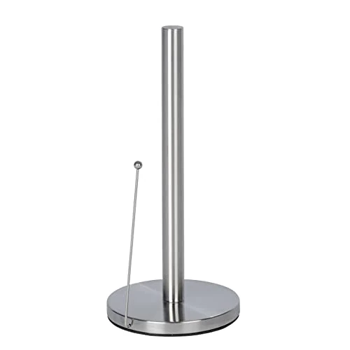 Wenko Portarrollos de Papel de Cocina Clayton Acero INOX, Acero Inoxidable, 15 x 33 x 15 cm, Plata Mate