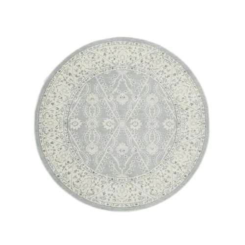 Offerta a tempo: RugVista Ziegler Madison Tappeto, Ø 150 cm, Chiaro Blu/Bianco crema Beige - 37% da 170.00 € a 107.00 €