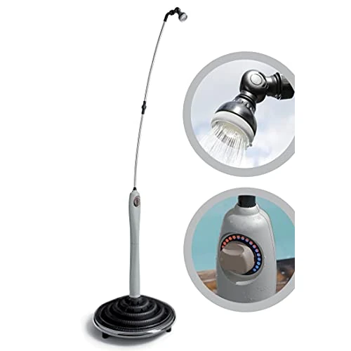 Offerta a tempo: G.F. GF Garden, Doccia Solare Sunny Style, Doccia da Giardino, Piscina, per Esterno, ideale anche in Vacanza e Campeggio, con Miscelatore per acqua calda e fredda, - 17% da 124.90 € a 103.70 €