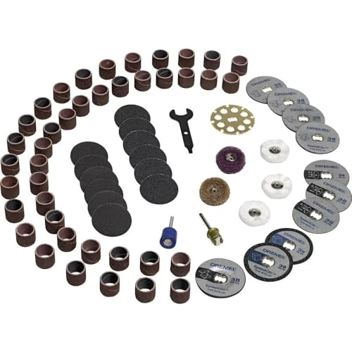 Offerta a tempo: Dremel SC725 EZ SpeedClic Set di Accessori per Utensile Multifunzione, 70 Pezzi per Intagliare, Tagliare, Incidere, Lucidare, Fresare, Levigare, Smerigliare e Pulire - 0.00% da 54.80 € a 54.80 €
