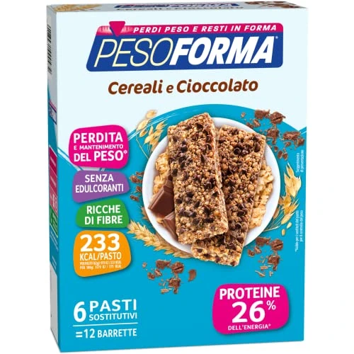 Limited offer: Pesoforma Barrette For Cereals And Chocolate 6 Meals 12 Pieces from 10.63 EUR to 8.10 EUR (save 24%)