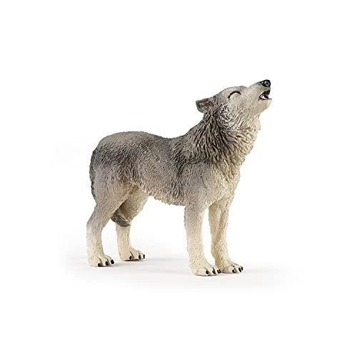 Papo - Figura Lupa Grigia - Animale Selvatico per Bambini dai 3 Anni in su - 12,5 x 3 x 6 cm - Figura Lupo Realistica in Plastica - Dipinta a Mano - Collezione Animali Selvatici - 53012