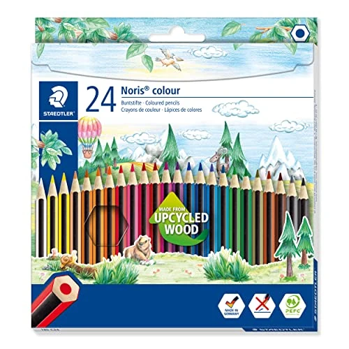 Offerta a tempo: Staedtler Matite Colorate Noris Colour, Confezione Da 24 Colori — 15% da 8,39 € a 7,12 €