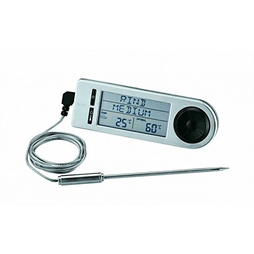 Offerta a tempo: RÖSLE Misuratore di temperatura al cuore del barbecue, termometro per determinare la temperatura ideale al cuore della carne sul barbecue o nel forno con supporto magnetico, colore argento/nero - 45% da 49.95 € a 27.47 €
