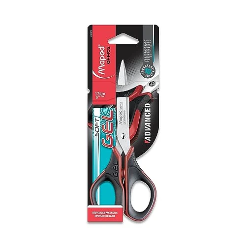 Oferta limitowana: Maped M496210 - nożyczki Advanced Gel symetryczne, 17 cm, czarny/czerwony z 15.19 zł na 15.19 zł (oszczędź 0.00%)
