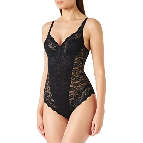Triumph Donna Amourette 300 BSW, Bodysuit underwired, BLACK, 2C