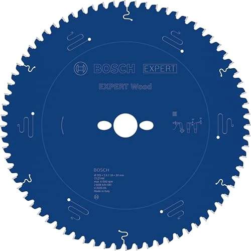 Bosch 1x Lame de scie circulaire filaire EXPERT Wood pour scies à onglets (pour Bois résineux, Bois dur, Ø mm, Professional Accessoire Scie circulaire à onglets filaire)