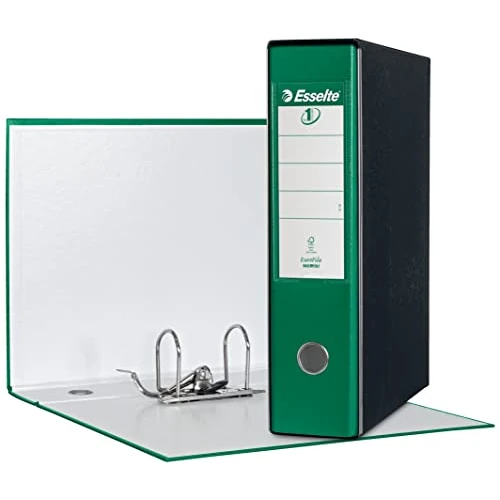 Limited-time offer: Esselte – RACCOGLITORE EUROFILE with Lever Mechanism Plastic Coated Cardboard,Dark Green,8 cm from 10.04 £ to 10.04 £ (save 0.00%)