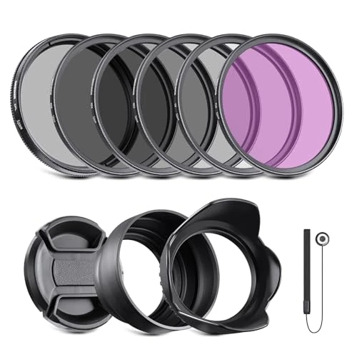 Oferta limitowana: NEEWER Zestaw filtrów obiektywu 52 mm: UV, CPL, FLD, ND2, ND4, ND8, osłona obiektywu i osłona obiektywu kompatybilne z aparatami DSLR Canon Nikon Sony Panasonic z obiektywem 52 mm z 144.99 zł na 144.99 zł (oszczędź 0.00%)