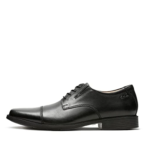 Limited-time offer: Clarks Men's Tilden Cap Oxford, Black Black Leather, 8.5 UK from 57.79 GBP to 57.79 GBP (save 0%)